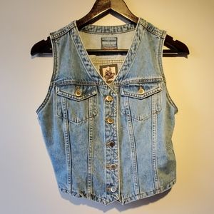 Vintage denim vest